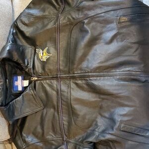 Vikings Reebok Nike Leather Jacket XXL